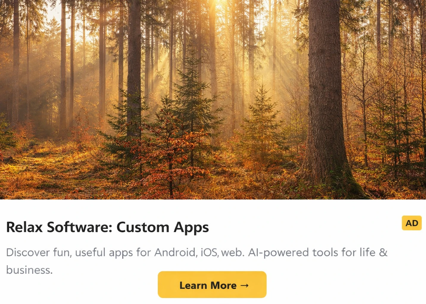 Interstitial Ad Example